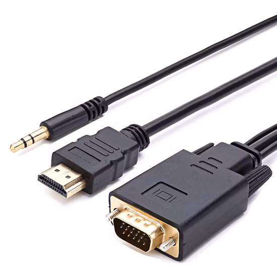 HDMI a VGA con cable de audio de 1,8 m