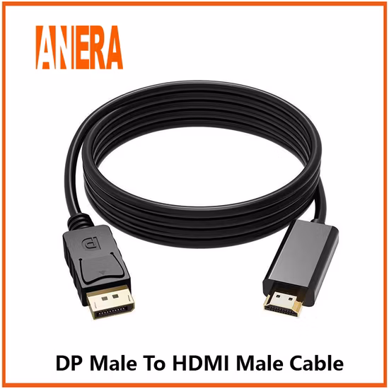 Cable Display Port a HDMI Cable de alta resolución macho a macho 4K para monitor de computadora 3m