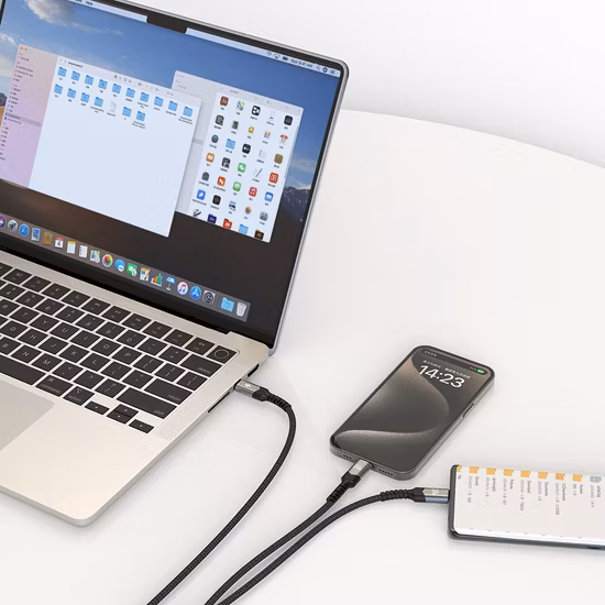 Adaptador de audio Dac 2 en 1 de 3,5 mm a cable convertidor tipo C para transferencia de datos